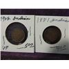 Image 2 : LOT 4 INDIAN HEAD PENNYS 1881 1894 1901 1902