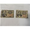 Image 1 : 2 FRACTIONAL CURRENCY 25 10 CENT