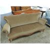 Image 1 : BEAUTIFUL ANTIQUE VELOUR WOOD SOFA COUCH DUVET