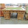 Image 1 : ANTIQUE CAPTAINS STYLE GOTHIC SOLID OAK DESK