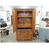 Image 2 : ARLINGTON MAHOGANY FINISH PICKLED FINISH ARMOIRE