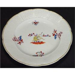 Hand coloured and transfer printed Victorian Spode 'Kakiemon' patterned plate, marks to back, 23c…