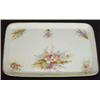 Image 1 : Rectangular Royal Worcester porcelain tray hand painted with sprigs of flowers, impressed marks t…