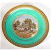 Image 1 : Victorian Prattware plate, printed with a farm scene entitled 'The Residents of Anne Hathaway, Sh…