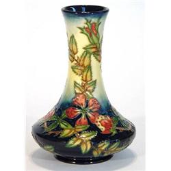 Moorcroft 'Sweetbriar' patterned vase, initials and impressed marks to base, 24cm high…