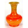 Image 1 : Pilkington Lancastrian orange red and yellow glazed baluster vase, impressed marks to base, 24cm …