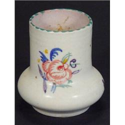 Carter Stabler Adams Poole pottery vase hand painted with sprigs of flowers, impressed marks to b…