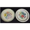 Image 1 : Two Poole pottery plates hand painted with flowers, marks to back, 25cm diameter…