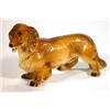 Image 1 : Hand painted German porcelain dachshund, marks to base, 20cm in length…