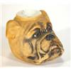Image 1 : Hand painted bisque boxer dog head vesta, 7cm high…
