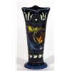 Image 1 : Torquay ware vase, decorated with stylised flowers onto a blue ground, 12cm high…