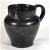 Image 1 : Black glazed Dicker ware pinch jug, impressed marks to base, 13cm high…