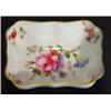 Image 1 : Royal Crown Derby rectangular dish, hand painted with Derby posies, marks to back, 9cm in length…