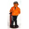 Possibly rare Chelsea pottery figure of a golfer, 24cm high…