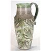 Large Denby Glyn Colledge jug with scrolled handle hand painted with stylised leaves, signature a…