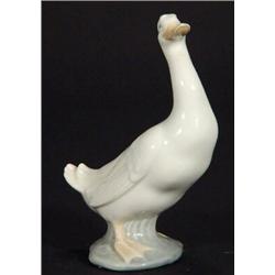 Hand painted Nao porcelain duck, printed marks to base, 16cm high…