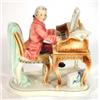 Image 1 : Hand painted Goldscheider porcelain figurine of a piano player, marks to base, 23cm high…