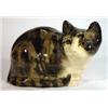 Image 1 : Hand painted seated Winstanley tabby cat, marks to base, 35cm in length…