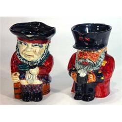 Two hand painted Shorter & Son character jugs, marks to base, 18cm high…