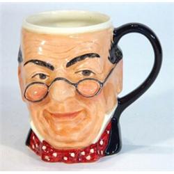 Hand painted Lancaster Sandland 'Pickwick' character jug, marks to base, 13cm high…