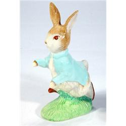 Large hand painted Royal Albert Beatrix Potter 'Peter Rabbit', marks to base, 18cm high…