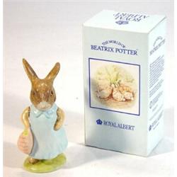 Boxed Royal Albert Beatrix Potter 'Mrs Flopsy Bunny', marks to base…