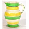 Image 1 : Ashtead pottery yellow and green banded jug, marks to base, 18cm high…