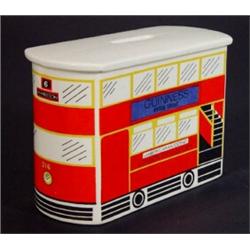 Carltonware Guinness London Transport tram moneybox, 13cm in length…