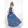 Image 1 : Hand painted Lladro figurine of a girl in a flowing blue ball gown, printed marks to base, 29cm h…