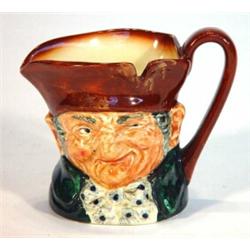 Small hand painted Royal Doulton 'Old Charlie' character jug, marks to base, 8cm high…