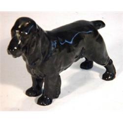 Black painted Royal Doulton dog, HN1021, marks to base, 10cm high…