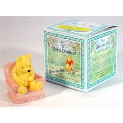 Boxed Royal Doulton 'Winnie the Pooh in The Armchair', marks to base…