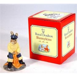 Boxed Royal Doulton hand painted 'Fisherman' Bunnikins, marks to base…