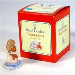 Boxed Royal Doulton hand painted 'Goodnight' Bunnikins, marks to base…