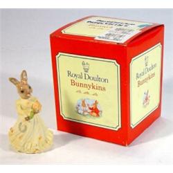 Boxed Royal Doulton hand painted 'Bridesmaid' Bunnikins, marks to base…