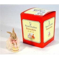 Boxed Royal Doulton hand painted 'Ballerina' Bunnikins, marks to base…