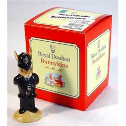 Boxed Royal Doulton hand painted 'Policeman' Bunnikins, marks to base…