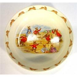 Royal Doulton Barbara Vernon bunnykins bowl, marks to base…