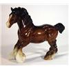 Image 1 : Hand painted Beswick standing Shire horse, marks to base, 24cm high…