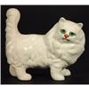 Image 1 : White glazed Beswick standing cat, marks to base, 12cm high…