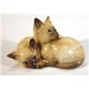 Image 1 : Hand painted Beswick kitten group, impressed marks to base, 10cm long…