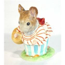 Hand painted Beswick Beatrix Potter's 'Mrs Tittlemouse' with gold back stamp…