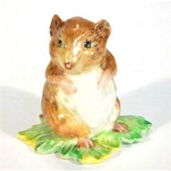 Hand painted Beswick Beatrix Potter's 'Timmy Willie from Johnny Townmouse' with gold back stamp…