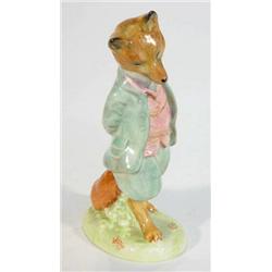 Hand painted Beswick Beatrix Potter's 'Foxy Whiskered Gentleman' with gold back stamp…