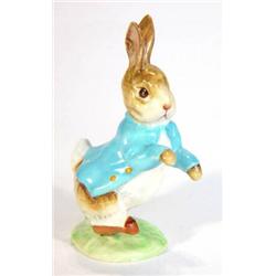 Hand painted Beswick Beatrix Potter's 'Peter Rabbit' with gold back stamp…