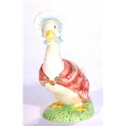 Hand painted Beswick Beatrix Potter's 'Jemima Puddleduck' with gold back stamp…