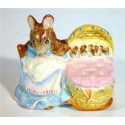 Hand painted Beswick Beatrix Potter's 'Hunca Munca' brown back stamp…