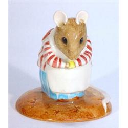 Hand painted Beswick Beatrix Potter's 'Mrs Tittlemouse', brown back stamp…