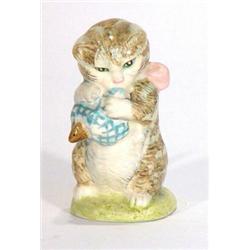 Hand painted Beswick Beatrix Potter's 'Miss Moppet' brown back stamp…