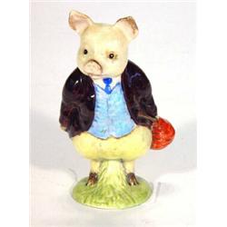 Hand painted Beswick Beatrix Potter's 'Pigling Bland' brown back stamp…